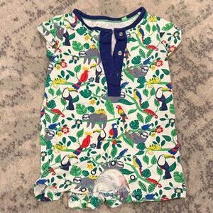 Baby Boden Colorful Animal Print Bodysuit